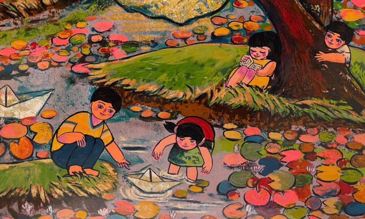 Ký ức tuổi thơ qua tranh sơn mài – Gợi nhớ những trò chơi dân gian đầy cảm xúc - hình ảnh - shbetv.vip Ký ức tuổi thơ qua tranh sơn mài – Gợi nhớ những trò chơi dân gian đầy cảm xúc - hình ảnh - shbetv.vip