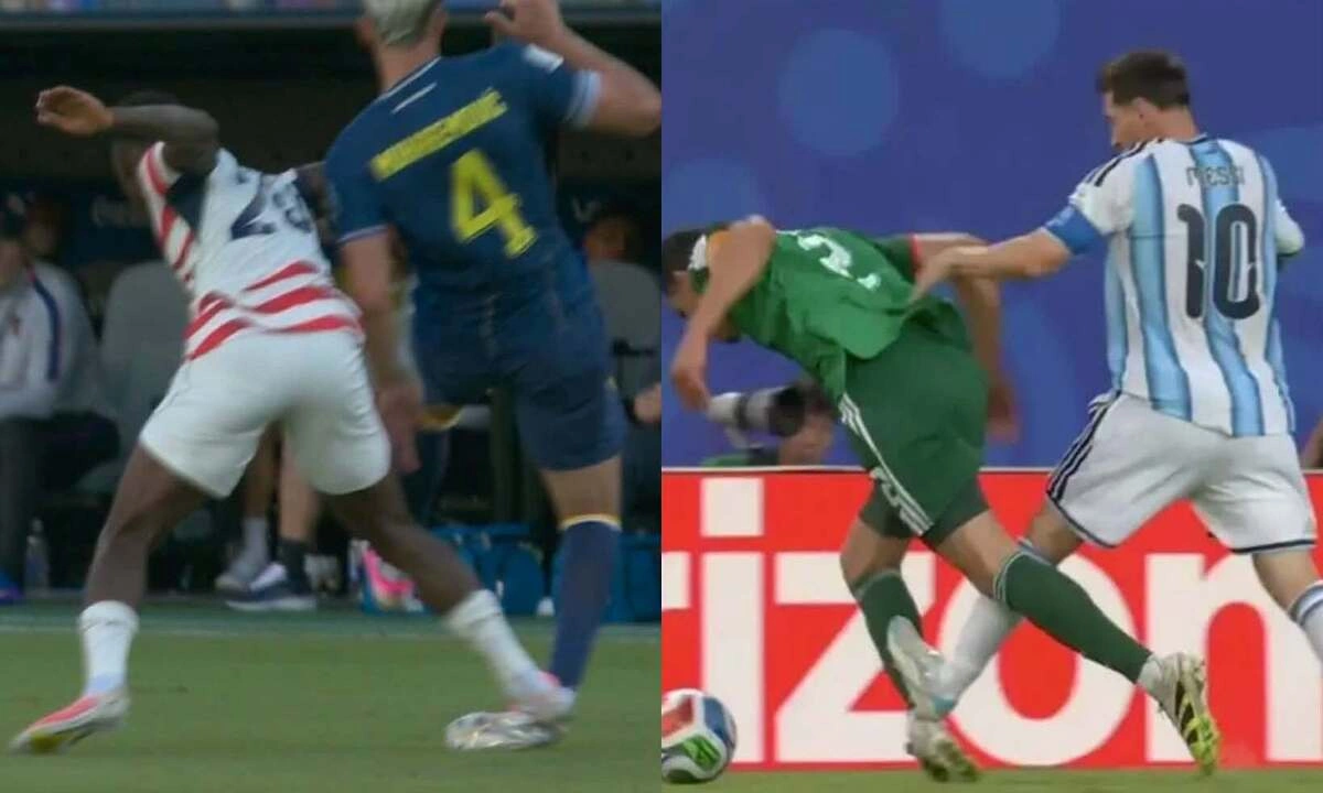 Messi bị réo tên khi tiền đạo Mỹ nhận thẻ đỏ ở World Cup - hình ảnh - shbetv.vip